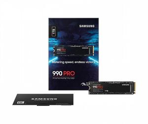 قرص صلب SSD جديد تمامًا بسعة 1 تيرابايت، طراز 990 PRO PCIe 4.0 NVMe M.2 (2280)، داخلي، بسرعة قراءة/كتابة تصل إلى 701-800 ميجابايت/ثانية - Product Image 1