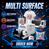 Nouvelle imprimante DTF A3 MT COLOR 2026 Pro avec doubles têtes Epson XP600, découpeuse automatique intégrée, écran tactile, machine d'impression textile, garantie 1 an