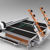 Machine de découpe de verre CNC ST-CNC 2721 avec PLC et moteur, système de chargement haute productivité, épaisseur de verre 3-19 mm, puissance 6 kW