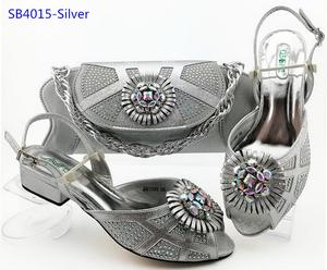 Femme Vin Chaussures Sac Ensemble De Luxe Pierres Chaussures À Assorti Sac Chaussures De Mariage et Sac - Product Image 6