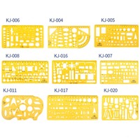 Modèles de graphique de dessin de vente directe d'usine Tool Modèles de dessin de pochoir d'étudiant en plastique