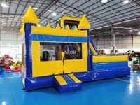 Ventes directes d'usine Combo Centre de divertissement pour enfants Château gonflable Toboggan sec Maison gonflable