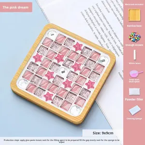Posavasos de mosaico DIY creativo para niños, Kit artesanal hecho a mano, Idea de regalo de Año Nuevo para artistas jóvenes - Product Image 6
