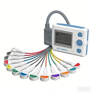 Moniteur Holter intelligent avec marqueur d'événements, suivi des symptômes par un seul bouton pour les médecins, compatible avec le logiciel IA Manhua - Product Image 5