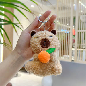 Adorable porte-clés en peluche Capybara, ours super doux en coton PP, idéal pour anniversaire, anti-stress, vente en gros - Product Image 6