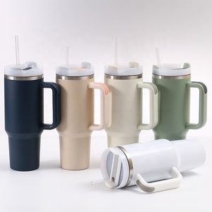 Gobelet <span class=keywords><strong>personnalisé</strong></span> de 40 oz avec couvercles et paille, gobelet <span class=keywords><strong>isotherme</strong></span> en acier inoxydable <span class=keywords><strong>personnalisé</strong></span> avec nom, tasse à café de voyage - Product Image 1