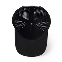 Gorra de Béisbol Unisex de Mezclilla al por Mayor, Personalizada con Perforaciones Láser, de 6 Paneles, Impermeable, Ajustable, con Cierre Metálico