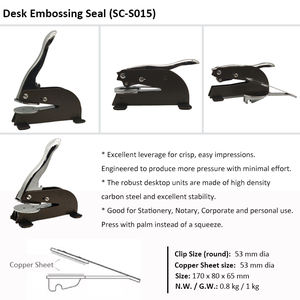 Shou-* Chuang 50mm <span class=keywords><strong>escritorio</strong></span> Corporation notario <span class=keywords><strong>de</strong></span> común <span class=keywords><strong>seco</strong></span> impresora, <span class=keywords><strong>sello</strong></span> - Product Image 6