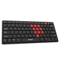 Nouveau clavier K1000 78 touches filaire USB 2.0, fin, ergonomique, entièrement personnalisable, en matériau ABS, à membrane, Plug & Play, multi-touches