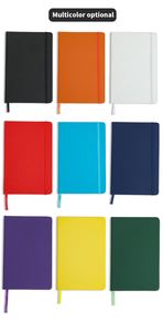 A5 PU Leather Notebook with Elastic Band, Hardcover Journal for Office, School, Custom Logo, 9 Colors Available - Product Image 6