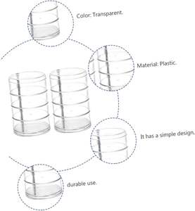 Caja de Almacenamiento Transparente Giratoria de Bajo Costo al por Mayor, Joyero Multicapa, Venta al por Mayor de Fabricantes - Product Image 3