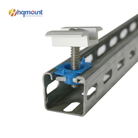 Pince intermédiaire solaire HQ à installation facile pour profil en C – Prix usine – Pince intermédiaire solaire pour profil en C en acier pour système de montage solaire sur rail