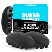 Savon de Marseille Personnalisé au Charbon pour Hommes : Nettoie et Exfolie la Saleté et l'Huile – Barre de Massage