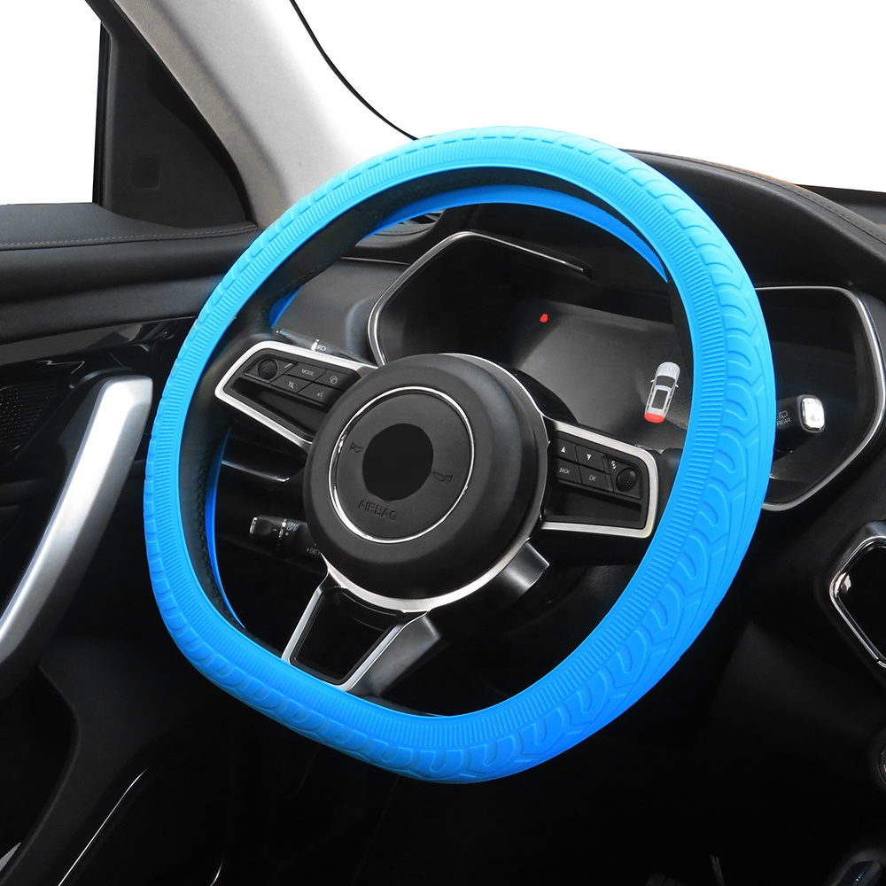 Универсальный нескользящий Мягкий силиконовый чехол на руль автомобиля оптом