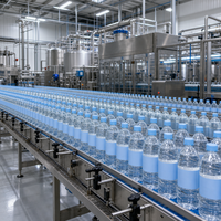 Projet clé en main 1000-50000bph 0-2L 3L-10L 10L-20L Bouteille a à Z Bouteille complète Machine de production d'eau minérale