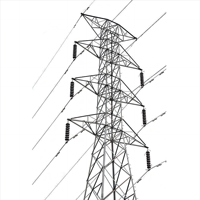 Tour électrique en acier de haute qualité personnalisée 110KV Tour de ligne électrique galvanisée