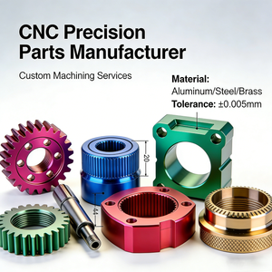 Servicios de Mecanizado CNC Personalizados al por Mayor de Fábrica, Piezas Electrónicas de Aluminio y Plástico, Piezas Mecanizadas CNC de Cinco Ejes - Product Image 1