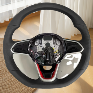Volante de Cuero Personalizado para Volkswagen, para VW Golf 4 5 6 6r 7 7r 8 <span class=keywords><strong>R</strong></span> POLO GTI GTD MK4 MK8 MK7 MK6 MK5 MK7 Mk8 Scirocco - Product Image 6