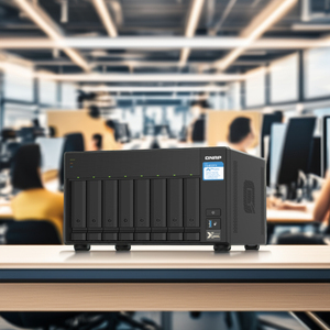 <span class=keywords><strong>NAS</strong></span> de alta capacidad <span class=keywords><strong>QNAP</strong></span> con expansión PCIe, compatible con SSD M.2, aplicaciones de aceleración, interfaz USB, almacenamiento en red - Product Image 1