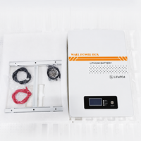 Batterie de stockage d'énergie solaire empilable LIRVO Bulk 5Kwh 10Kwh 15Kwh LiFePO4 avec BMS intelligent intégré CAN, montage mural, pour usage domestique