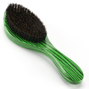 Abeis bajo MOQ 100% de cerdas de jabalí de cepillos para el pelo de madera de grano de la onda cepillo curvado 360 cepillo - Product Image 2