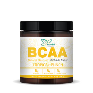 Fabricant de suppléments Poudre de <span class=keywords><strong>BCAA</strong></span> Saveur de punch tropical Supplément naturel avec <span class=keywords><strong>BCAA</strong></span> végétalien stimule la récupération musculaire - Product Image 1