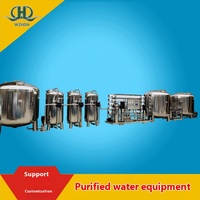 Système d'osmose inverse chimique électronique biomédical entièrement automatique de 6 tonnes EDI traitement de l'eau à pression désionisée ultra-pure
