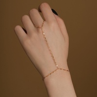 Chaîne de doigt en argent sterling S925 plaqué or 18 carats, bracelet chaîne de main, bijoux fins pour femmes, fabrication directe usine SPJ, OEM ODM