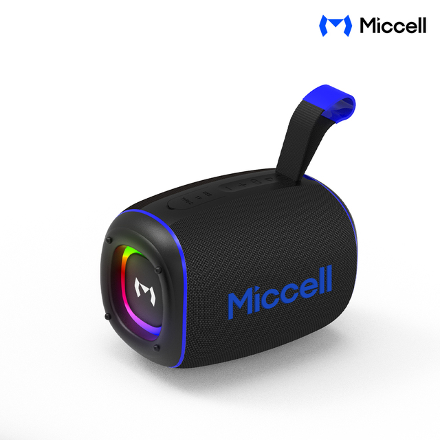 Miccell Wholesale IPX5 Portable Waterproof Speakers 8W 1500mAh Wireless Speaker With RGB Colorful Light for Daily Use