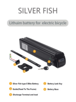 Batterie de vélo électrique rechargeable 36V/48V/60V avec connecteur personnalisé BMS, packs de batteries au lithium pour vélo électrique 10.4Ah/13Ah/15Ah/20Ah