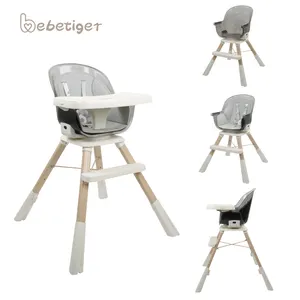 Wooden High Quality New Modern Kids Plastic Chair Muti-function Baby Swing High Chair With 360 Degree