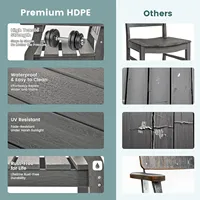 Vente en gros de meubles de jardin ensemble table et chaises d'extérieur avec trou pour parapluie adapté aux chaises et tables de café d'extérieur