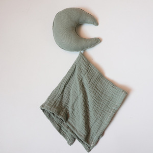Couverture de sécurité pour nouveau-né de haute qualité, étoiles et <span class=keywords><strong>lune</strong></span>, 100% coton mousseline, couverture confortable pour le sommeil du bébé, durable et douce - Product Image 2