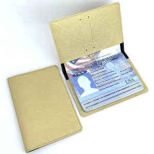 เคสฝาปิดหนังไม่มีลวดลายกระเป๋าใส่หนังสือเดินทางของขวัญของชำร่วยตามต้องการ - Product Image 4