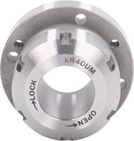 Mandrin porte-outil KUHO ER40 en acier au carbone compact de remplacement, diamètre 80 mm, pour machines de tournage, fraisage et gravure CNC, Chine