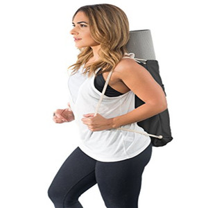 Sac à dos de sport portable en nylon avec cordon de serrage pour le yoga, pour le rangement du tapis de yoga, pour adultes et enfants - Product Image 2