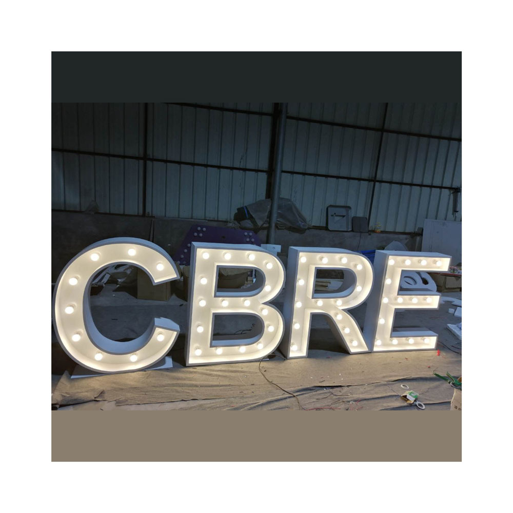Outdoor event Marry me wedding letters marquee sign led light up bulb letter professional factory custom light up