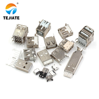 Adaptador Micro USB con conector de boca cuadrada hembra/macho tipo A/B SMD enchufe recto MICRO enchufe para conectividad óptima