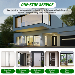 Nội bộ cửa gỗ đơn giản thiết kế nội thất phòng tuôn ra cửa phòng ngủ đồng bằng Swing căn hộ MDF nội thất bảng điều khiển cửa - Product Image 5