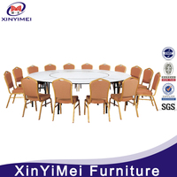 Tables de banquet rondes pliantes en PVC pour hôtels et restaurants commerciaux