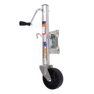 Cric de <span class=keywords><strong>remorque</strong></span> latéral robuste 1000 lb, prix usine, <span class=keywords><strong>roue</strong></span> de support zinguée avec pneu en caoutchouc - Product Image 1