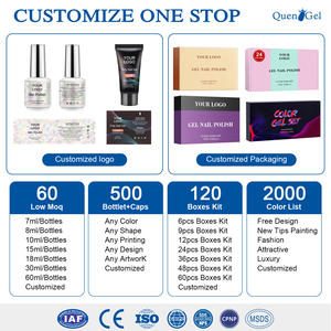 도매 하이 퀄리티 네일 젤 폴란드어 OEM 개인 라벨 144 색 흡수 UV LED 젤 매니큐어 - Product Image 6