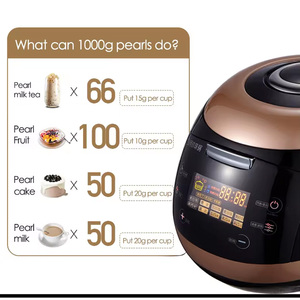 XEOLEO Tapioca Cooker Milk <b>Tea</b> Shop Pearl Cook <b>Machine</b> <b>Bubble</b> <b>Tea</b> Pearl Sago Cooker Making <b>Machine</b> 5L Capacity 900W - Product Image 6
