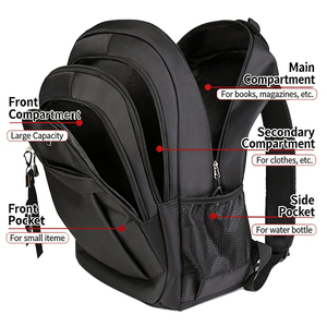<span class=keywords><strong>Sac</strong></span> à dos pour <span class=keywords><strong>ordinateur</strong></span> portable en tissu Oxford imperméable, personnalisable avec logo, pour hommes, multifonctionnel, idéal pour les voyages <span class=keywords><strong>d</strong></span>'affaires et les trajets quotidiens, vente en gros usine - Product Image 4