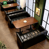 Canapés de style moderne pour bars à whisky et ensembles de tables et chaises pour cafés, restaurants, salons de café et salons de cigares