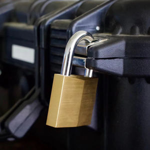 Candados pequeños Candado de latón con forma de diamante de seguridad barato de 20mm - Product Image 1