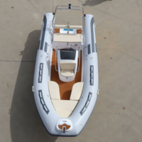 Bateau pneumatique semi-rigide (RIB) en fibre de verre EVA de 520 cm pour la pêche et les yachts