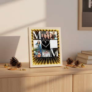 Espejo con Luz <span class=keywords><strong>de</strong></span> Cielo Estrellado, Regalo Creativo para el Día <span class=keywords><strong>de</strong></span> la Madre, Espejo con Foto y Letras, Lámpara <span class=keywords><strong>de</strong></span> Espejo con Efecto <span class=keywords><strong>Abismo</strong></span> Luminoso, Decoración para el Hogar - Product Image 5