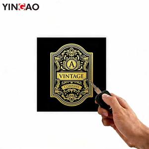 Etiqueta Adhesiva Personalizada en Rollo, con Lámina Dorada, Vinilo Negro de Lujo para Botellas de Vino, Bebidas, Embalaje de Vidrio, Logotipo Personalizado - Product Image 4