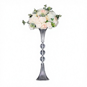New Luxury <b>Table</b> Flower Decoration Centerpieces Ball Trumpet <b>Clear</b> Acrylic Vase 48cm for Wedding and Marriage Events Supplies - Product Image 4